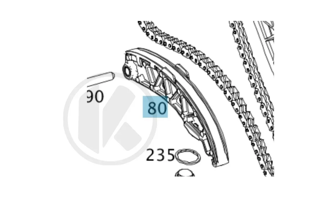 CHAIN TENSIONING RAIL
